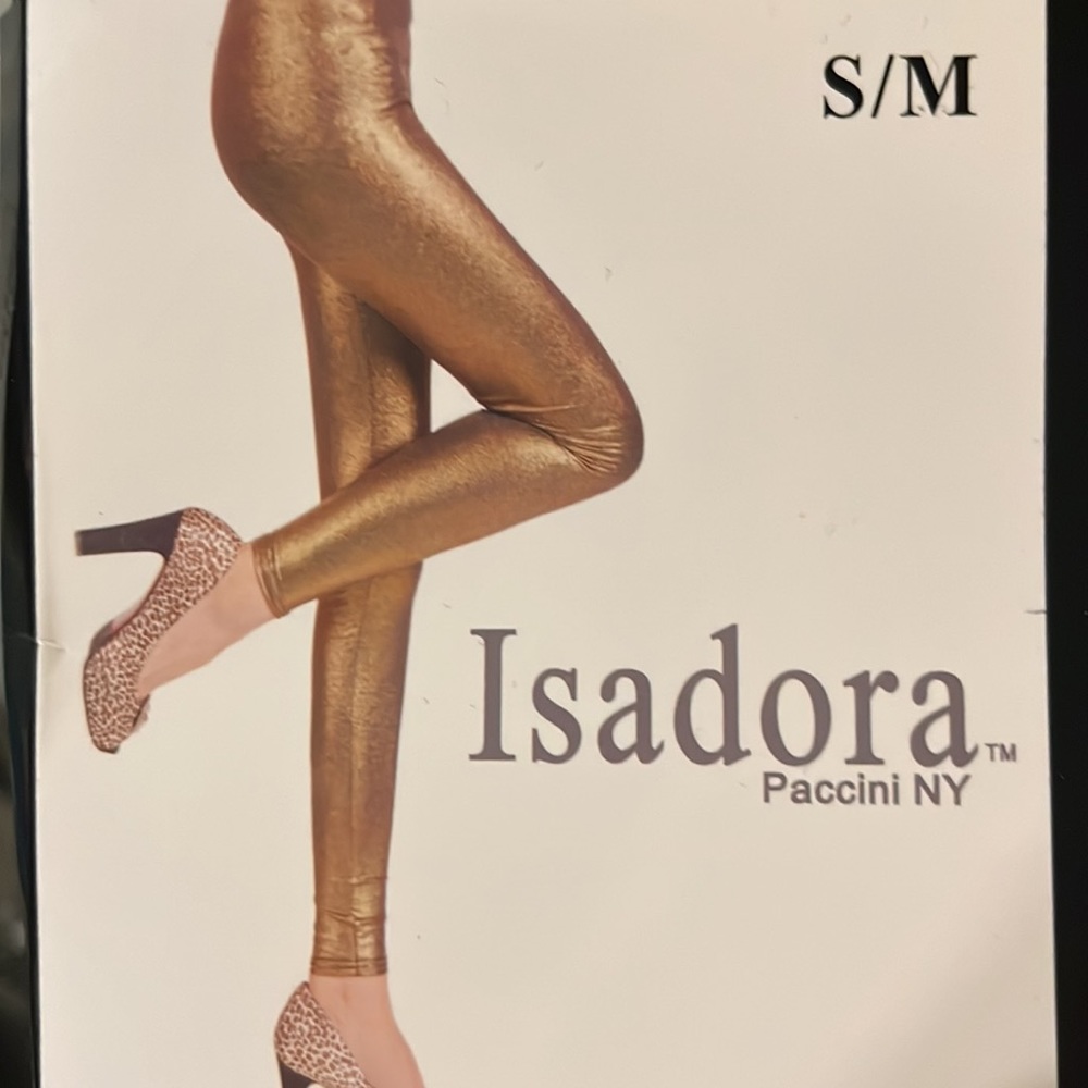 Gold Metallic Leggings